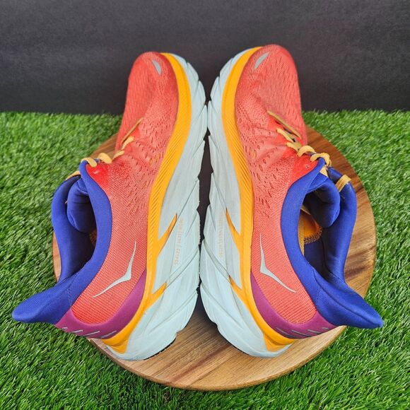 Hoka One One Clifton 8 Shoes Mens 9.5 D Fiesta Bluing Running 1119393 FBLN main image 4